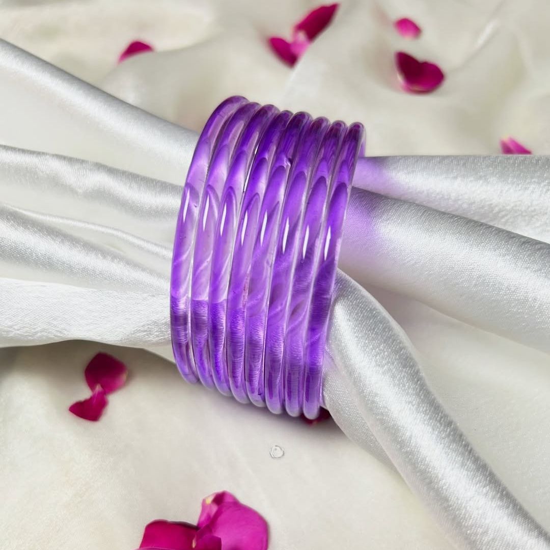 18 Viral Indian kaanch Jelly Bangles - 1.5 Dozen