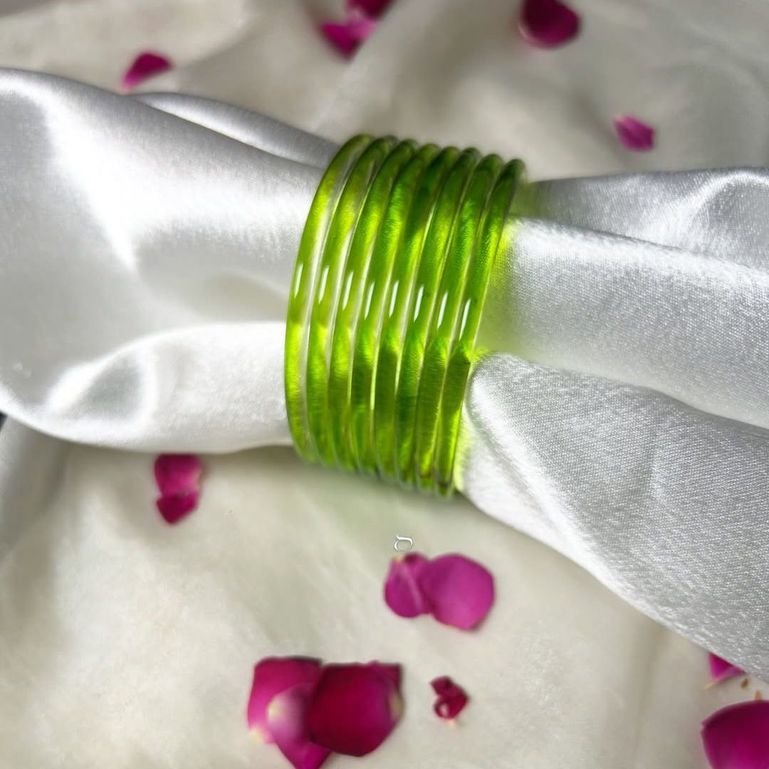12 Original Indian kaanch Jelly Bangles - 1 Dozen
