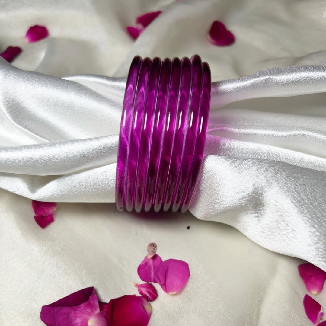18 Viral Indian kaanch Jelly Bangles - 1.5 Dozen