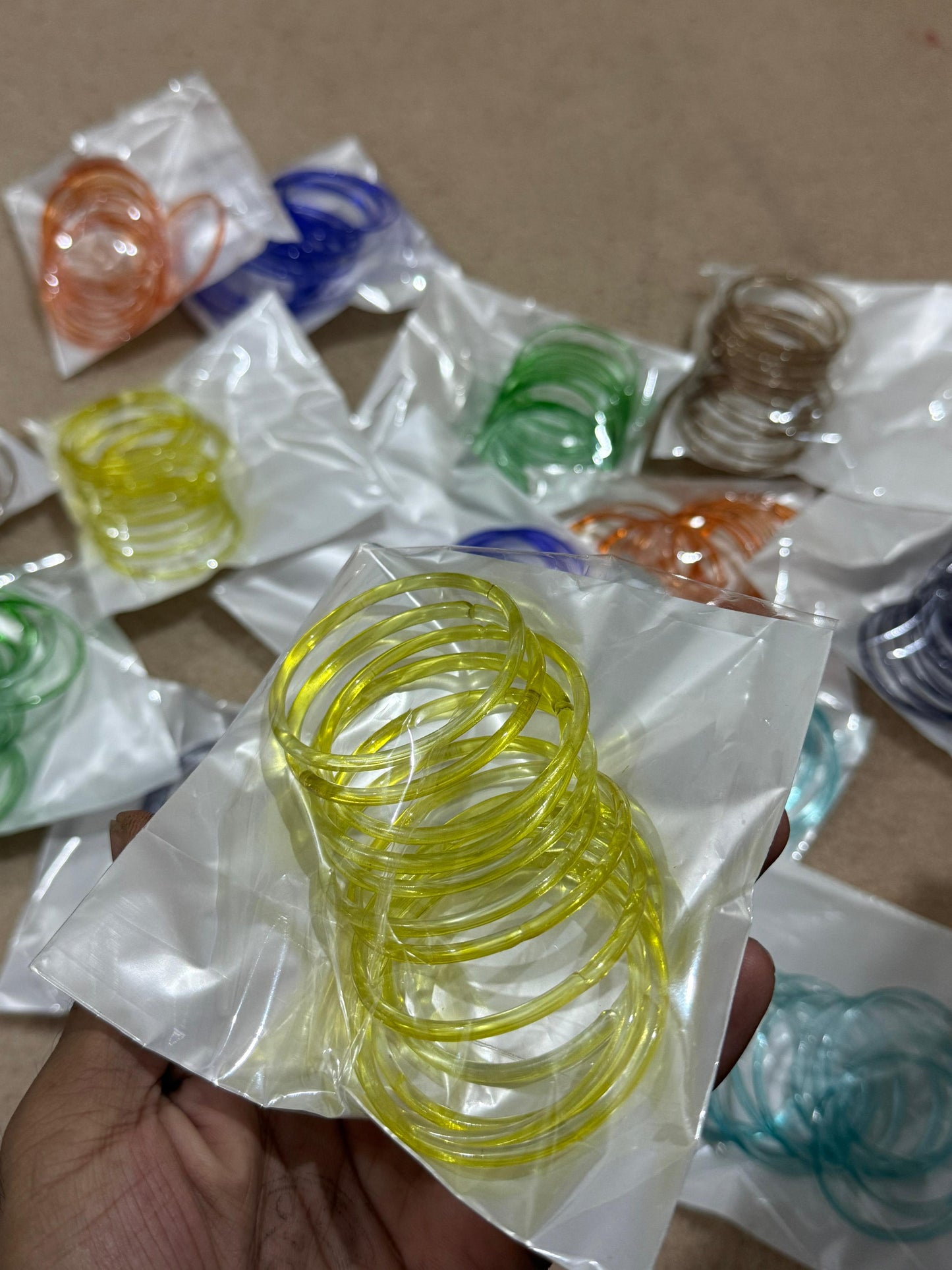 18 Viral Indian kaanch Jelly Bangles - 1.5 Dozen