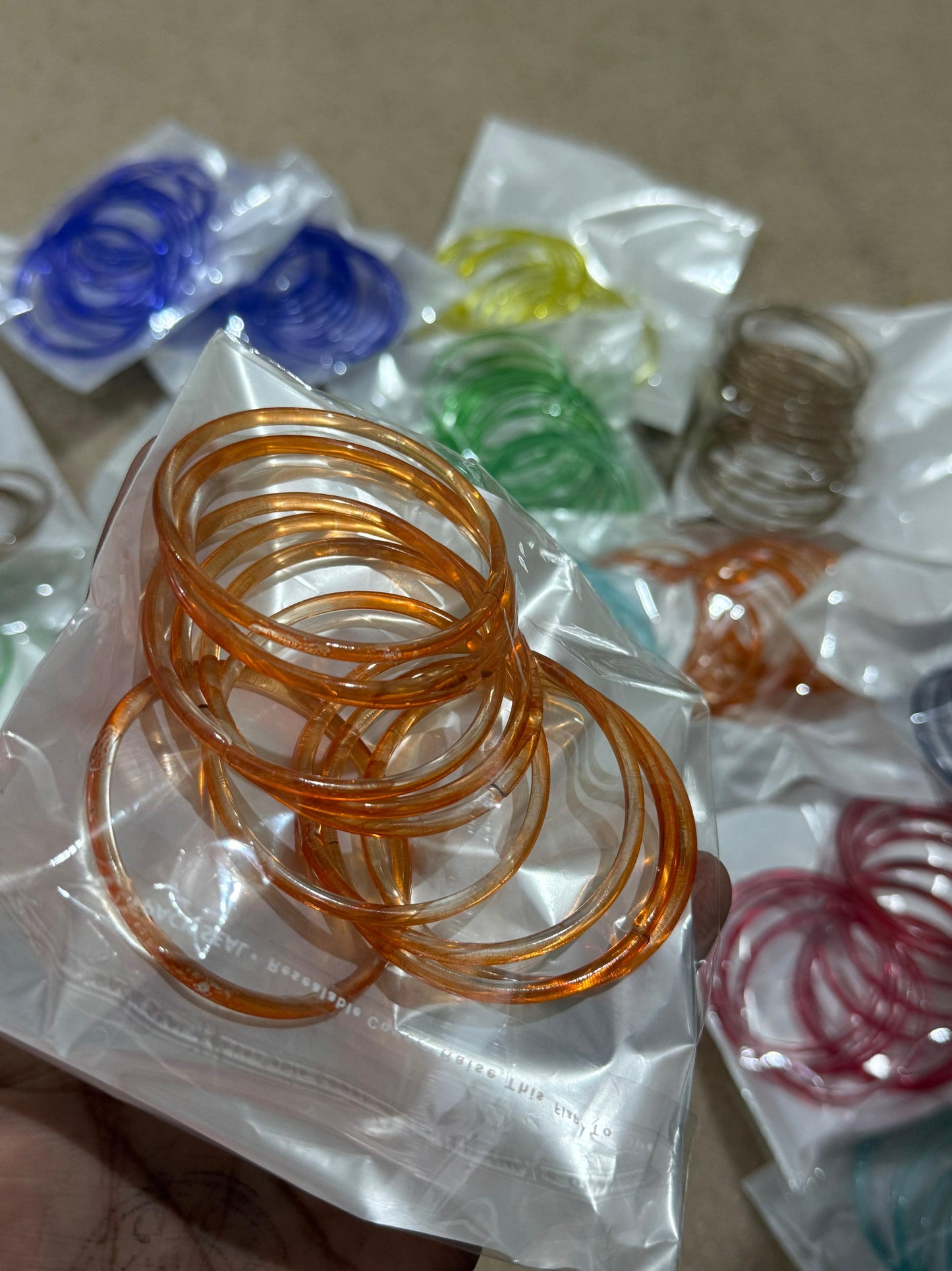 18 Viral Indian kaanch Jelly Bangles - 1.5 Dozen