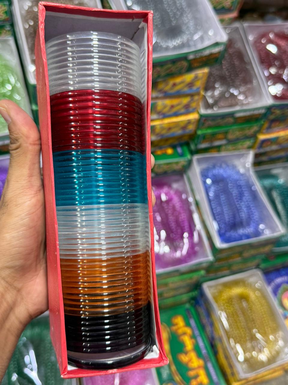 5 Dozen Plastic Jelly Bangles Box