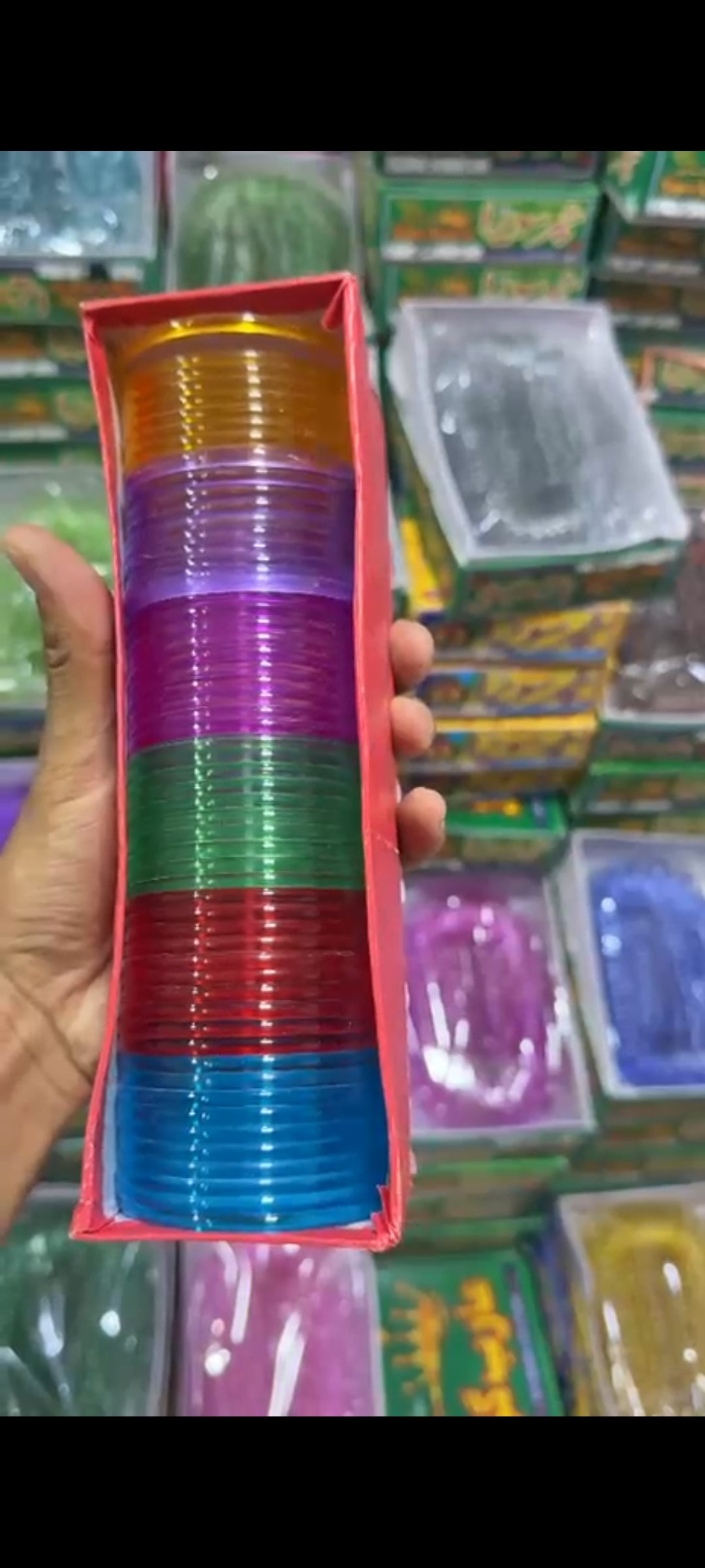 5 Dozen Plastic Jelly Bangles Box